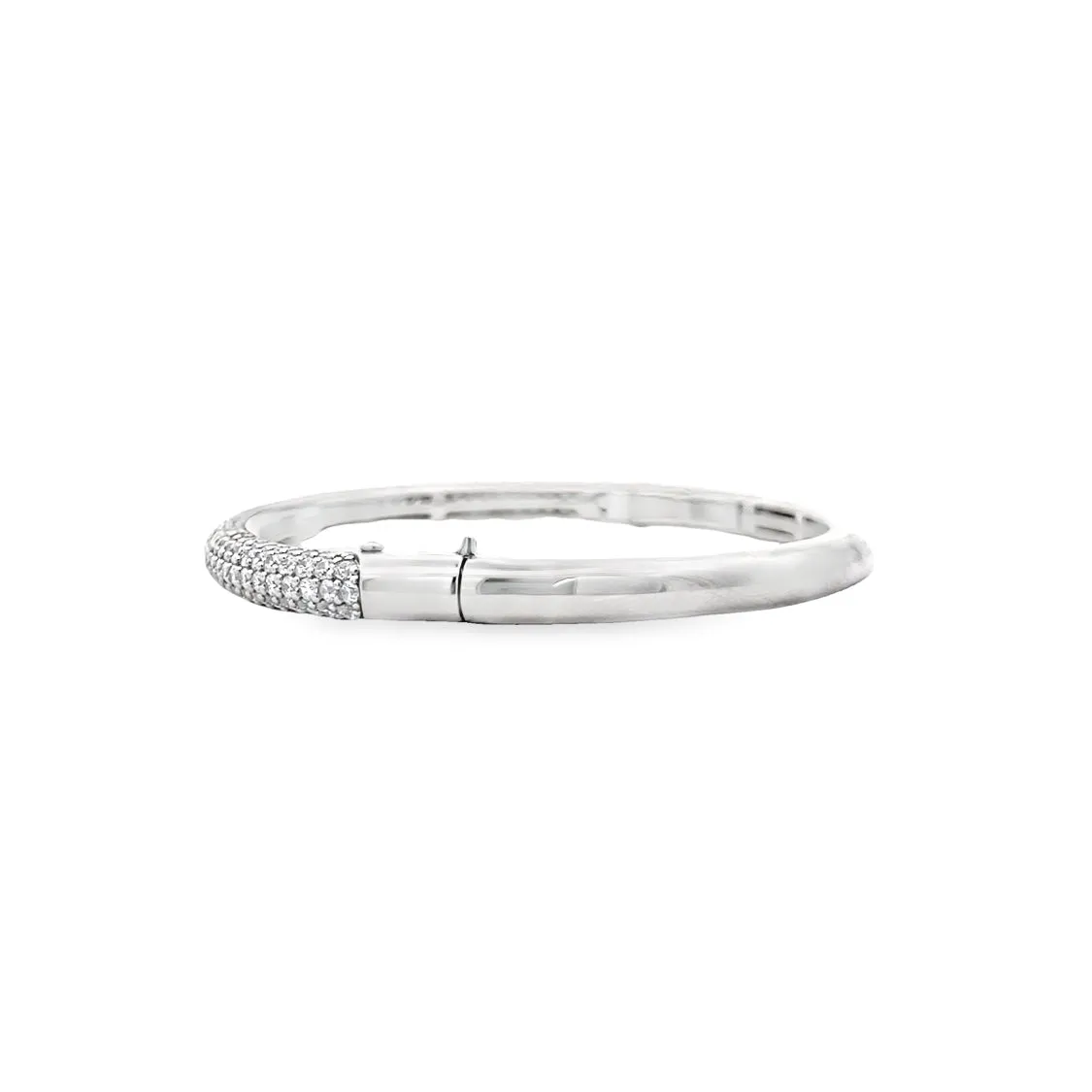 Ti Sento Milano Silver Pave CZ Bangle 23010ZI