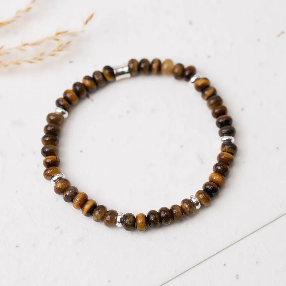 Tiger Eye Gemstone Bracelet 6mm