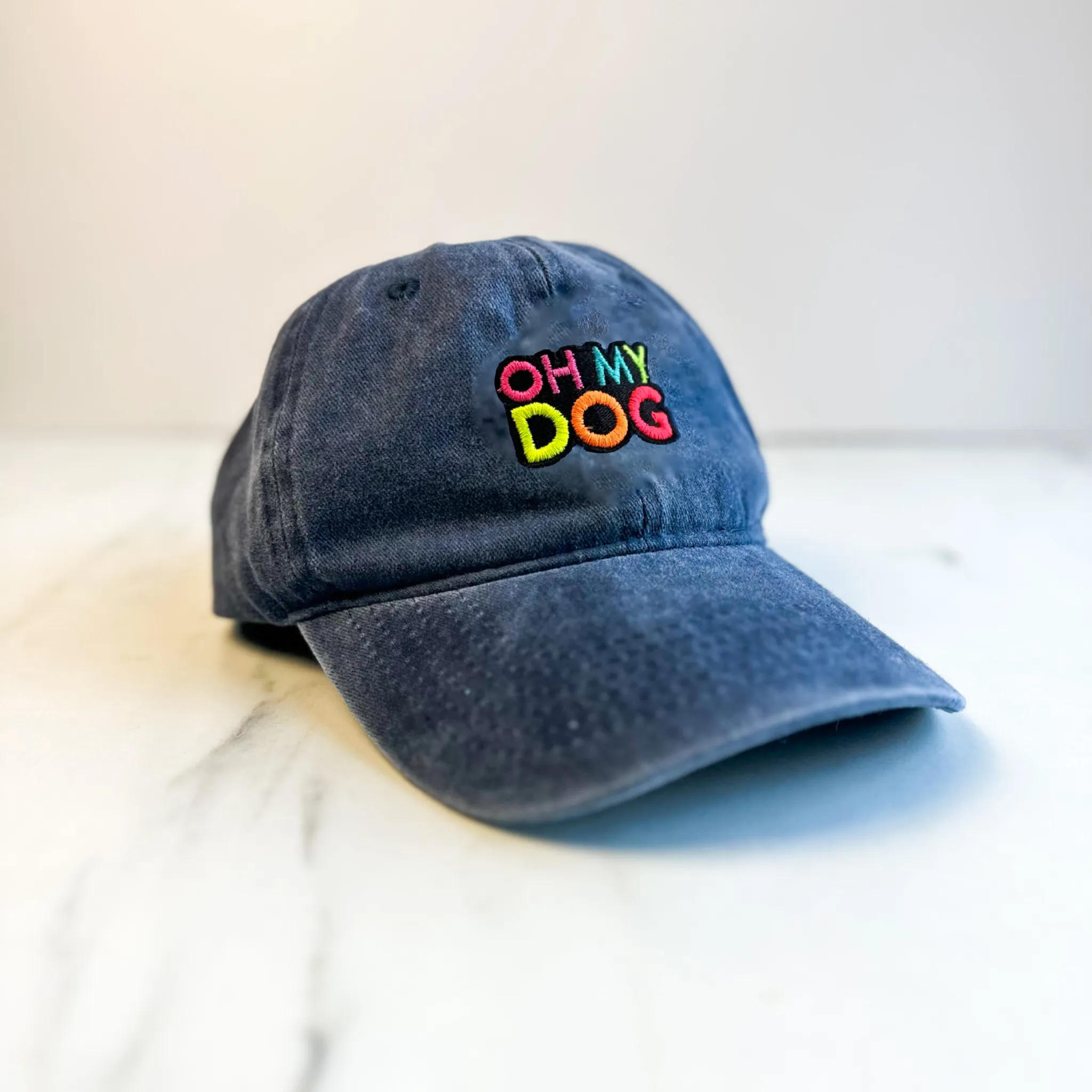 Unisex Embroidered OHMYDOG Cap | Navy Blue