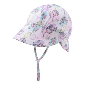 UPF 30  Pink Unicorn Kids Bucket Hat