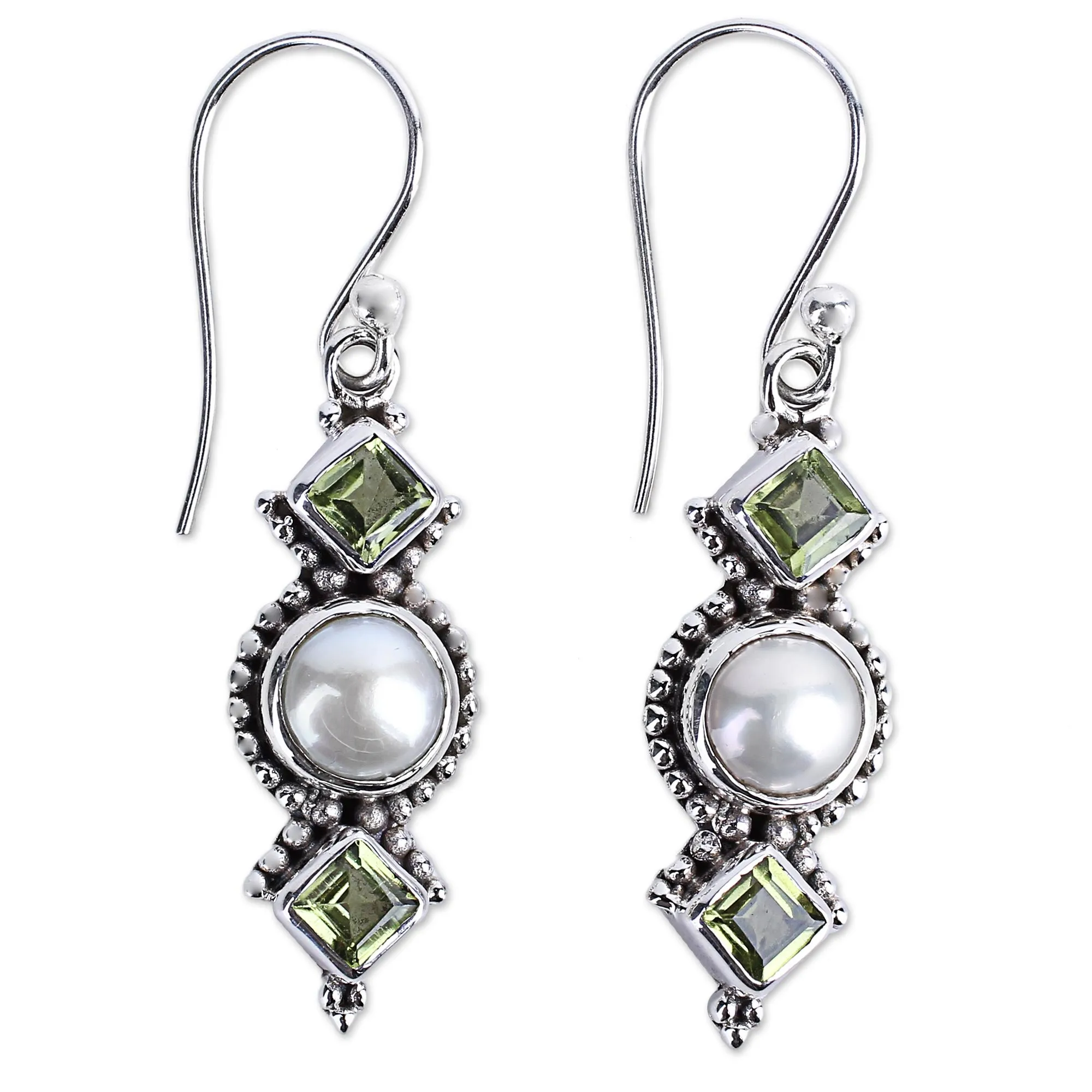 Vernal Allure Sterling Silver Dangle Earrings