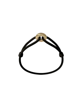 Wecord Golden Soho Cord Bracelet - Black