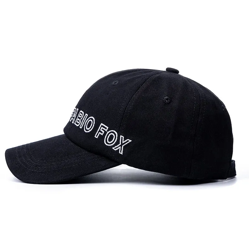 Women Men Cotton Kpop Brand Cap Fashion FABIO FOX Embroidered Baseball Cap Casual Adjustable Outdoor Couple Streetwear Hat