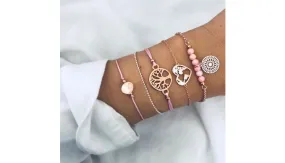 Women of The World Unite 5 Piece Bracelet Set