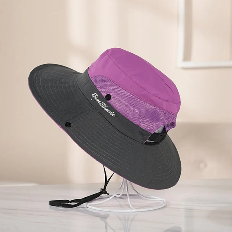 Women's Summer Hat Fashion Letter Design Sun Hat Female Travel  Beach Bucket Hat