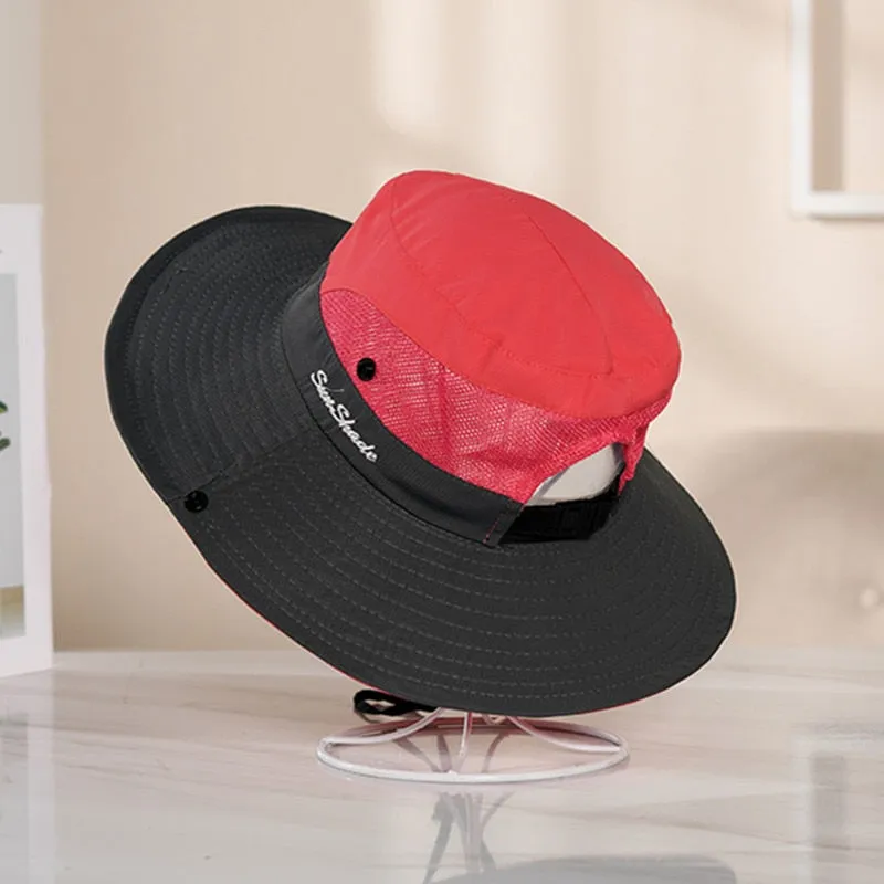 Women's Summer Hat Fashion Letter Design Sun Hat Female Travel  Beach Bucket Hat