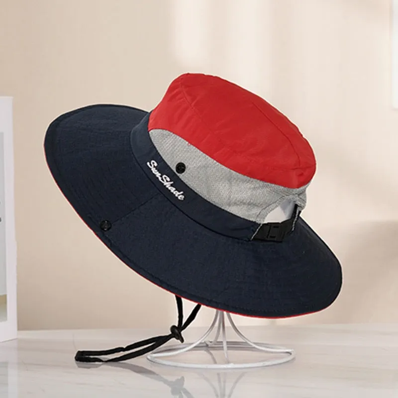 Women's Summer Hat Fashion Letter Design Sun Hat Female Travel  Beach Bucket Hat