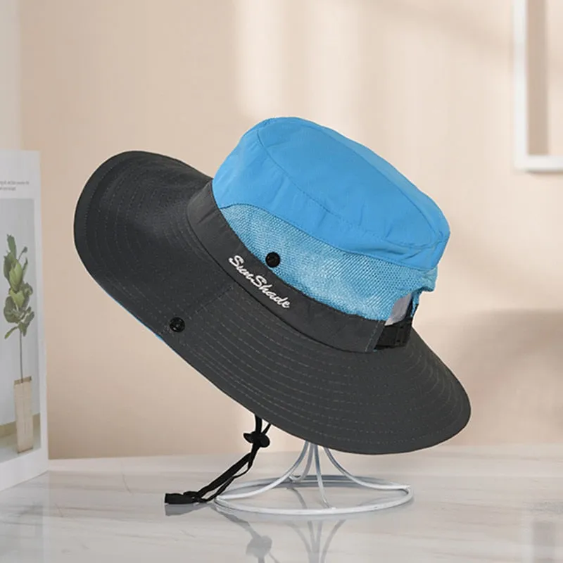 Women's Summer Hat Fashion Letter Design Sun Hat Female Travel  Beach Bucket Hat