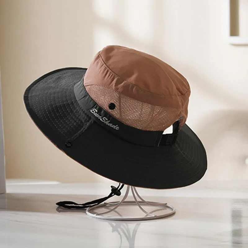 Women's Summer Hat Fashion Letter Design Sun Hat Female Travel  Beach Bucket Hat