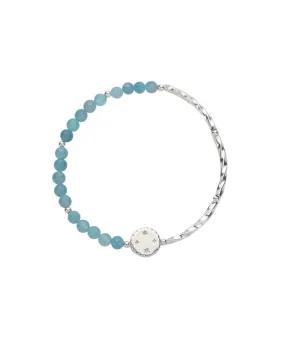 [XANADU] Seasonless PIECE OF STAR BRACELET l AQUAMARINE