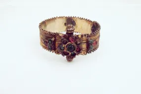 Yemeni Style Gold Gilt Silver Bracelet with Defects