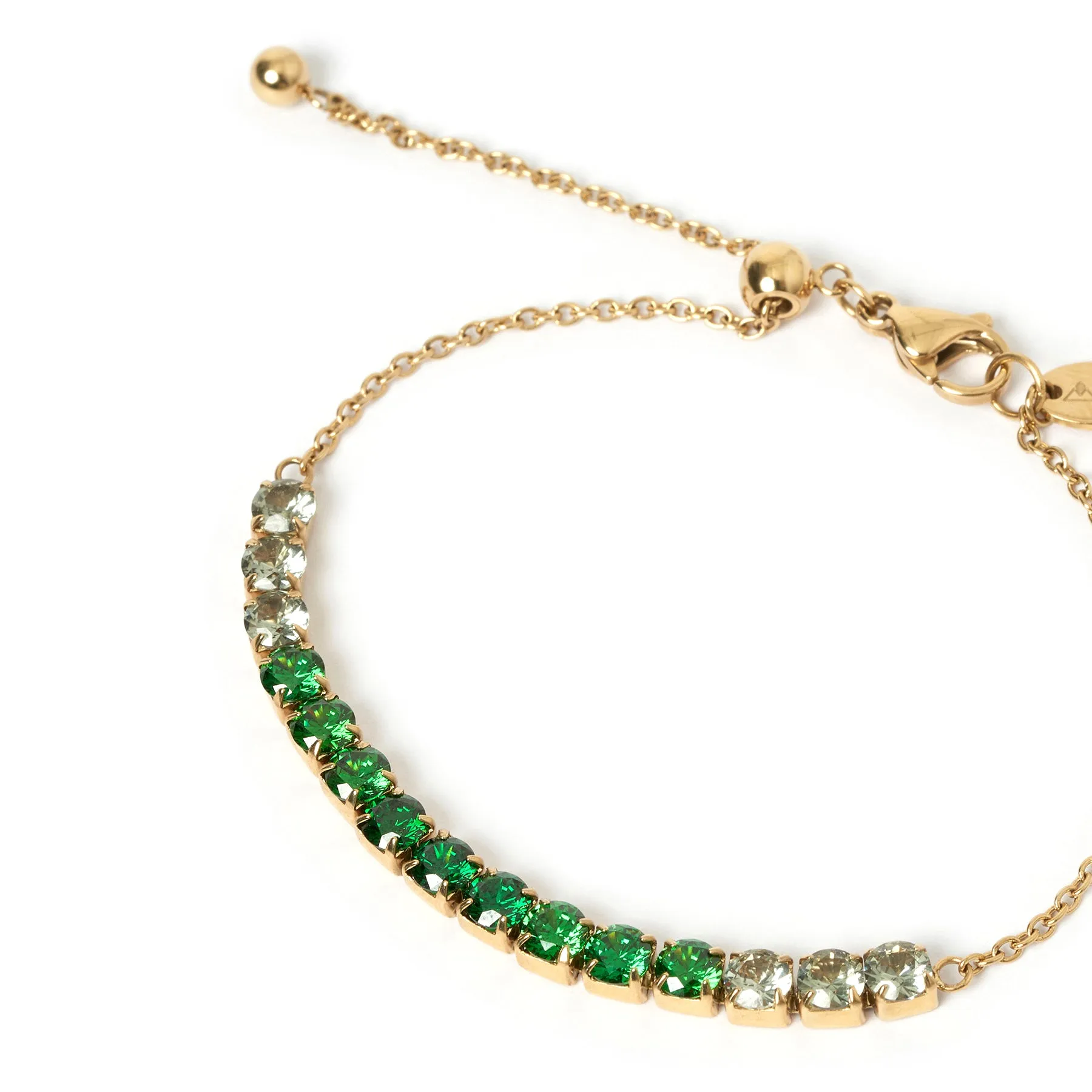 Zalia Gold Bracelet - Emerald